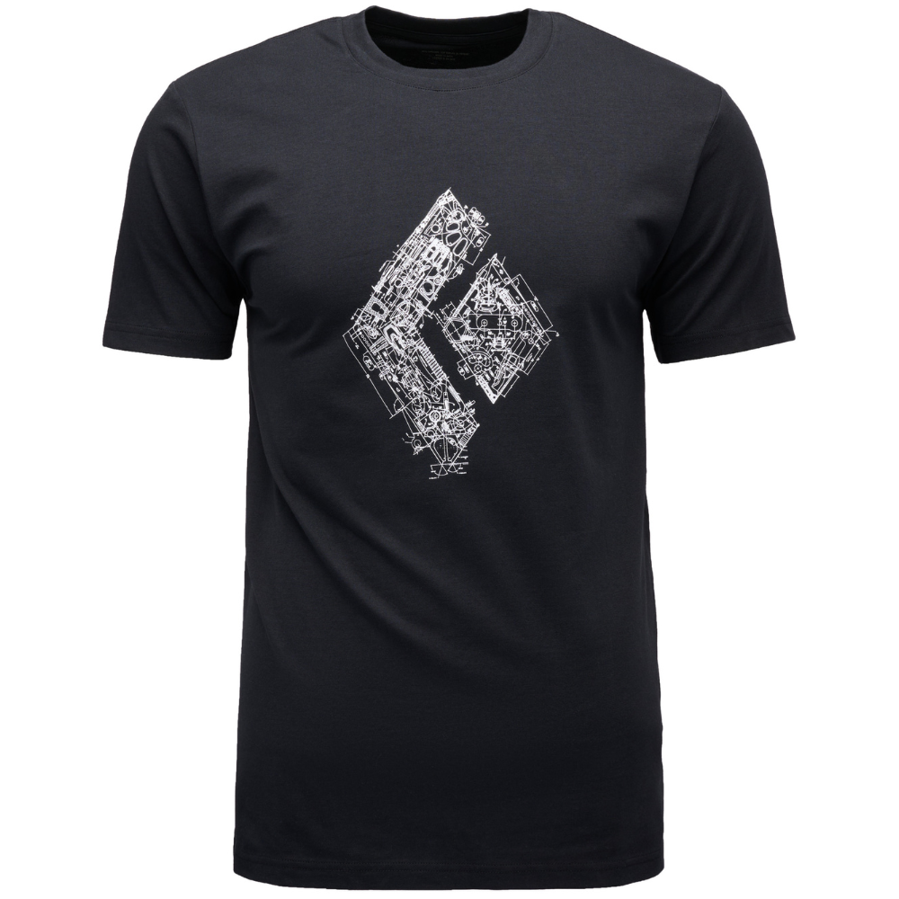 M's Engineered Diamond SS Tee Black