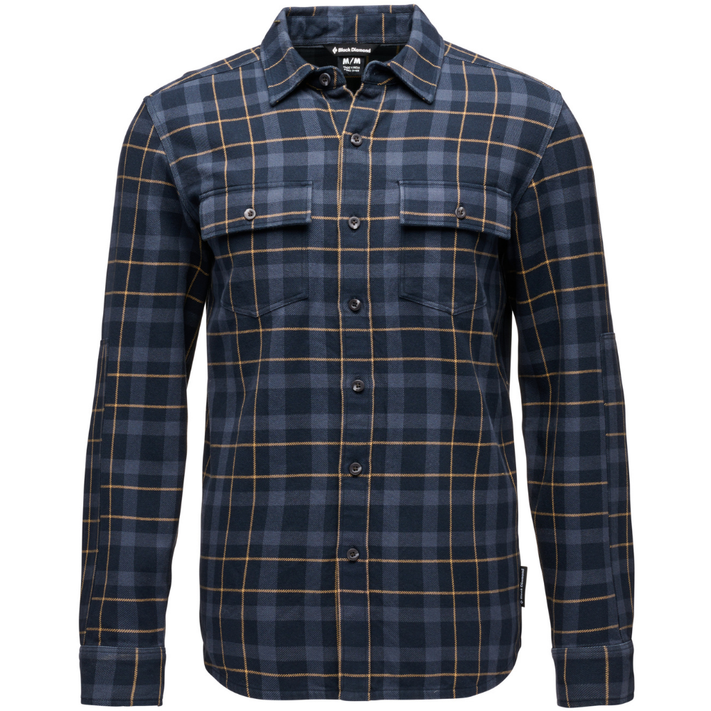 M's Project Twill Ls Shirt Charcoal-Black