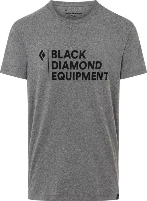M's Stacked Logo Tee Charcoal Heather