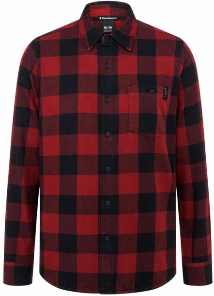 M's Zodiac Flannel Dark Crimson-Smoke Plaid