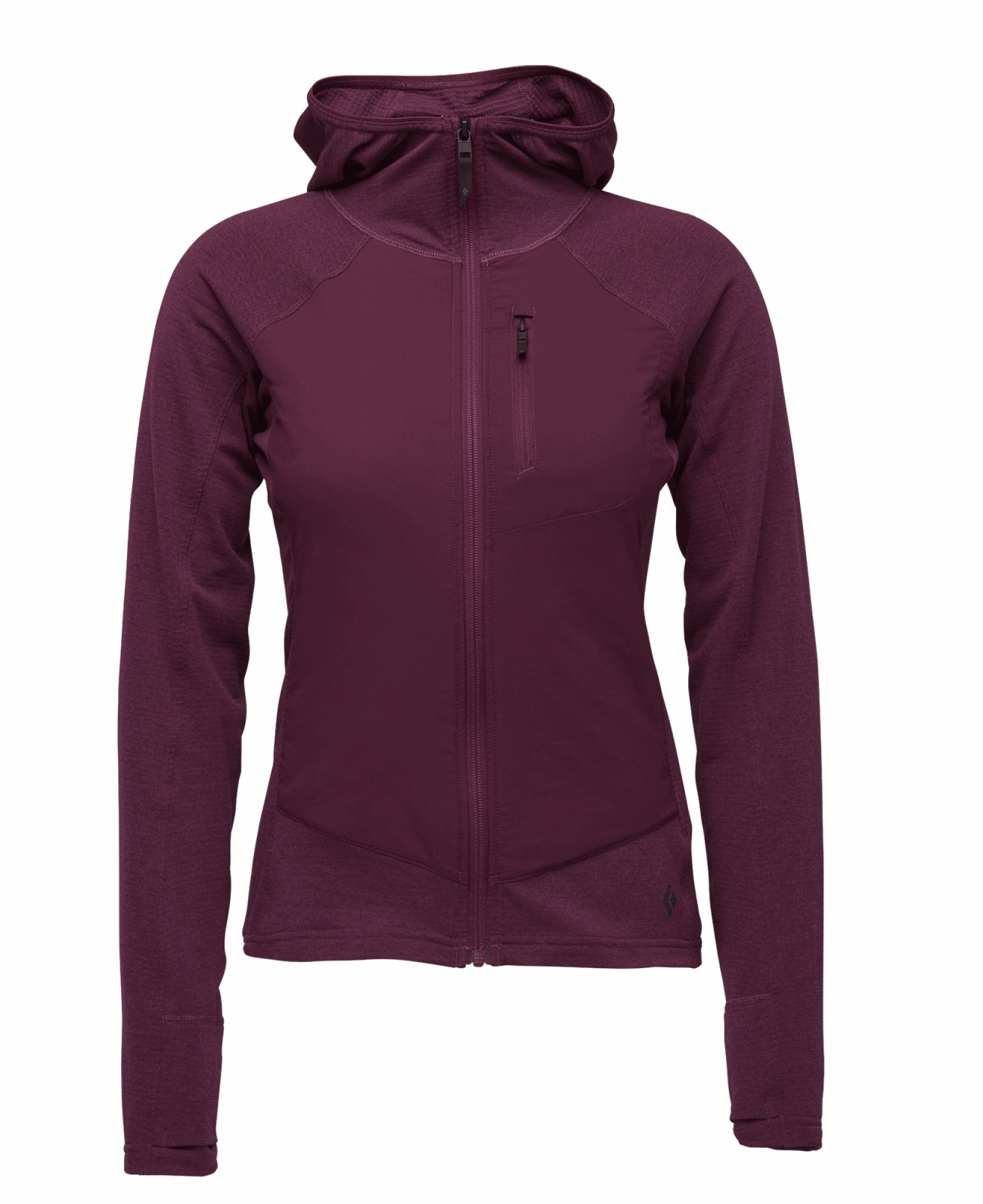 W Coefficient Lt Hybrid Hoody Blackberry