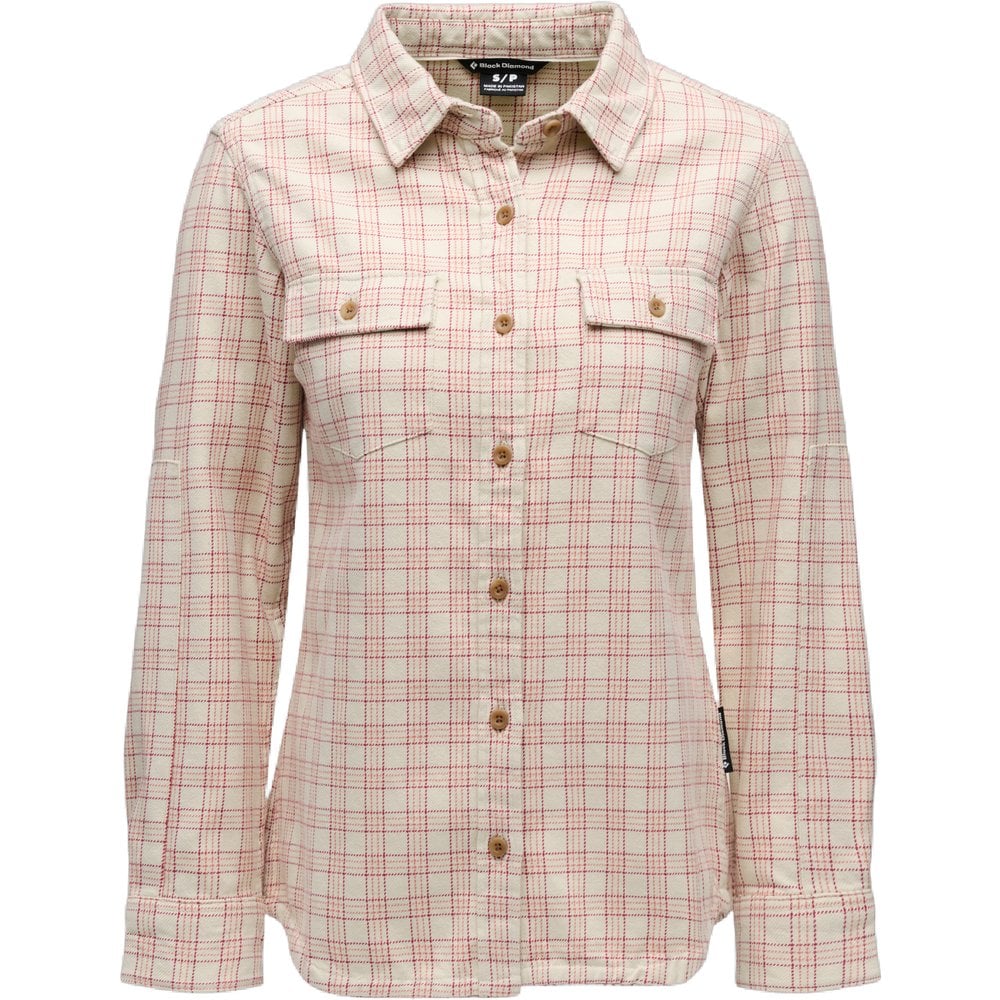 W Project Twill Ls Shirt Chalk-Mineral Red