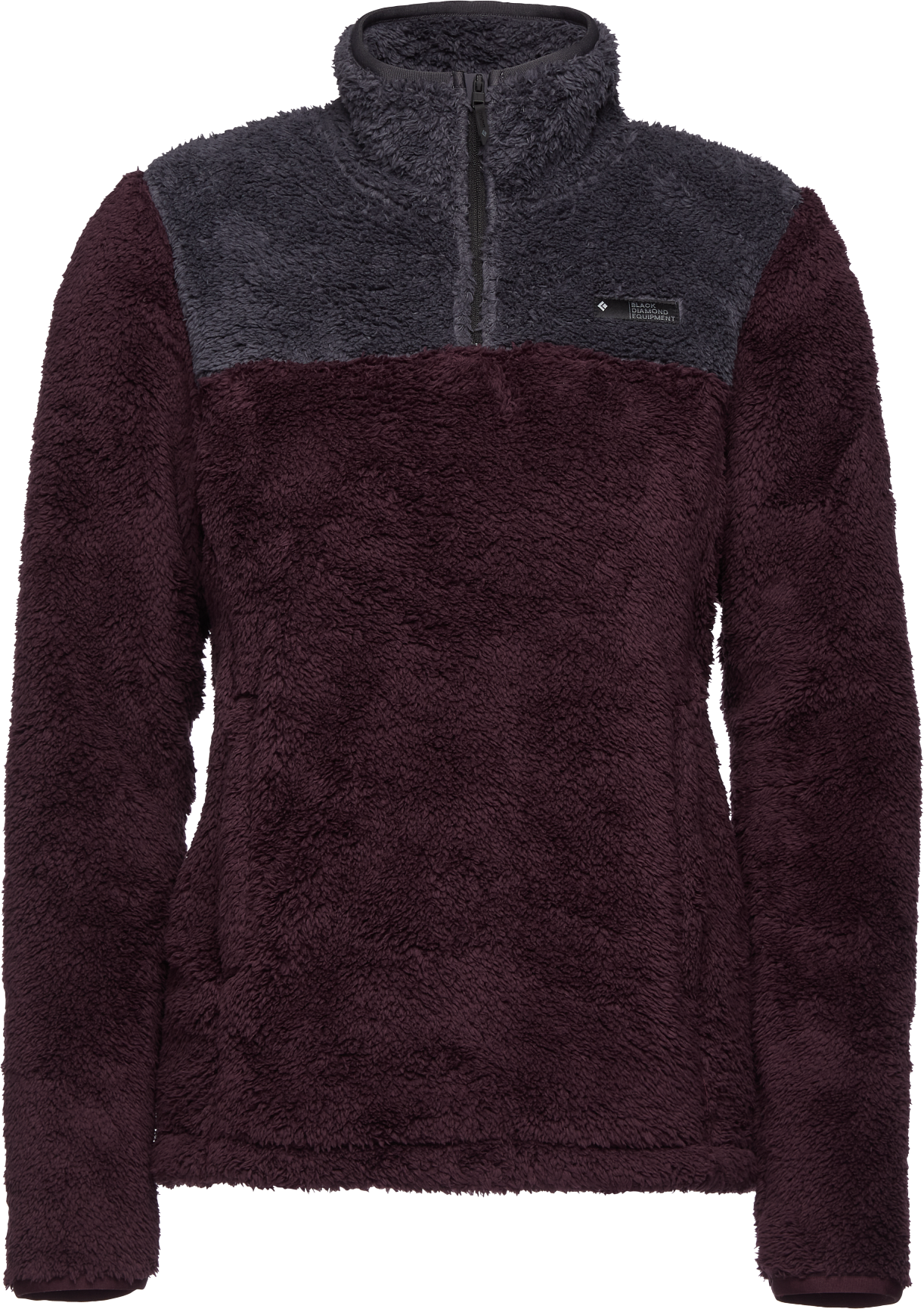 W's Roadie Qtr Zip Fleece Bordeaux-Carbon