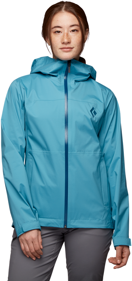W's Stormline Stretch Rain Shell Cerulean Blue