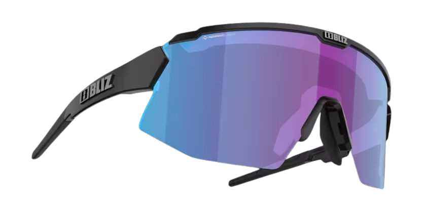 Breeze Matt Black + Violet w Blue Multi + Spare lens: Brown w Silver Mirror