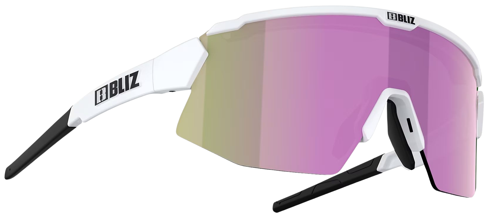 Breeze Small Matt White + Brown w Rose Multi + Spare lens Clear