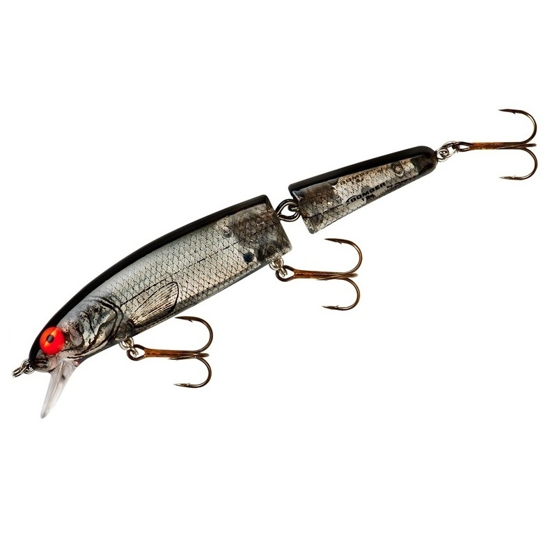 Bomber 15J Jointed Long A 17g 12cm - Silver Flash Black Back