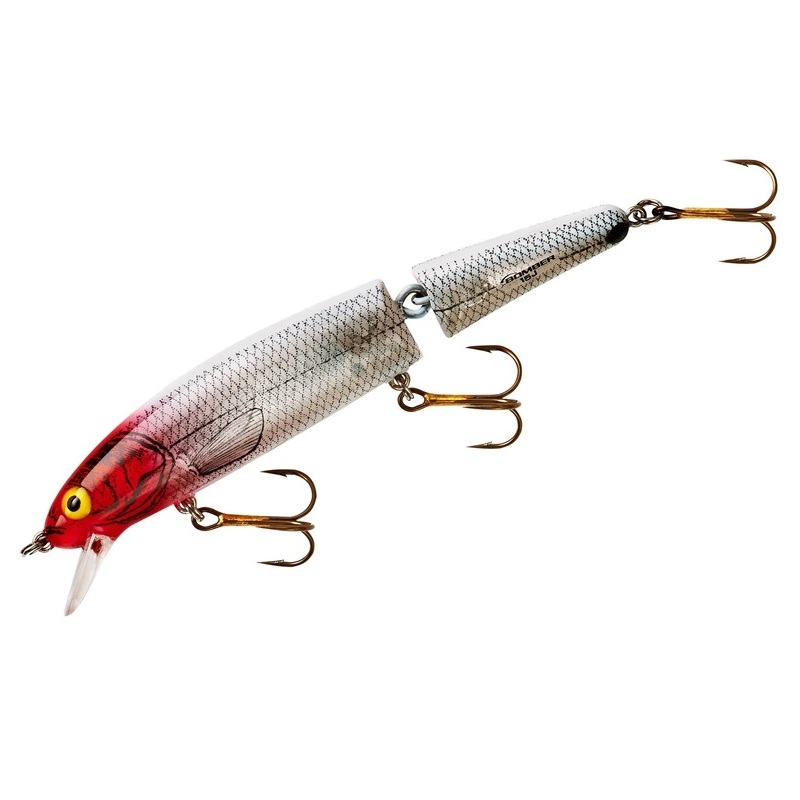 Bomber 15J Jointed Long A 17g 12cm - Silver Flash Red Head