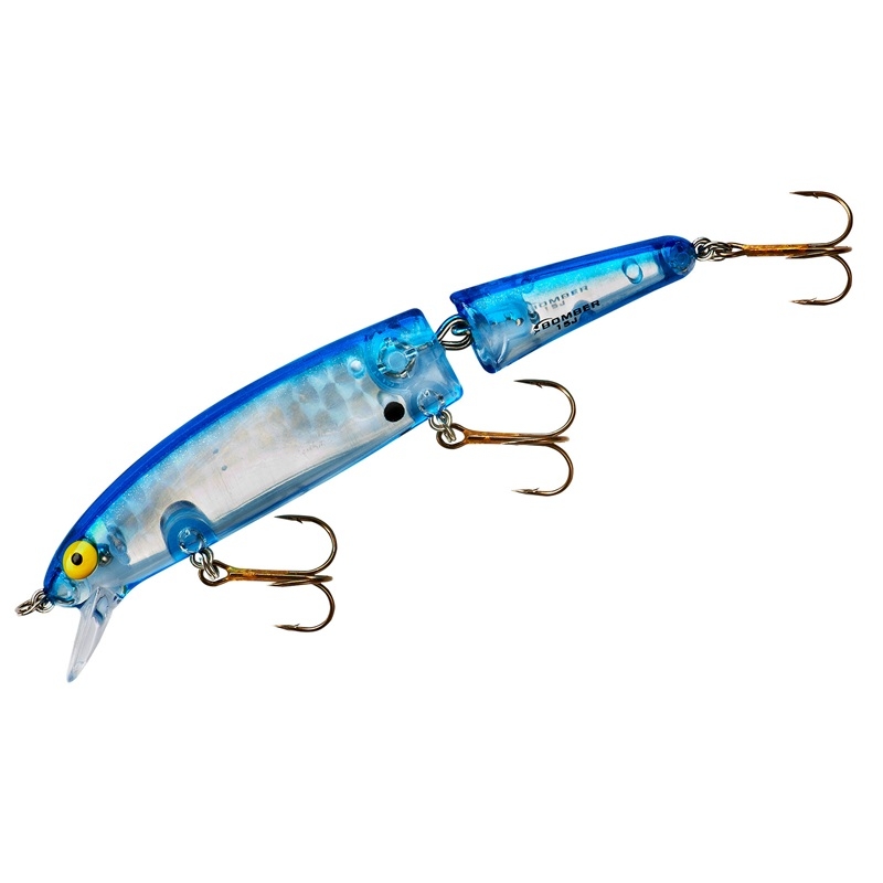 Bomber 15J Jointed Long A 17g 12cm - Silver Prisma Blue Back