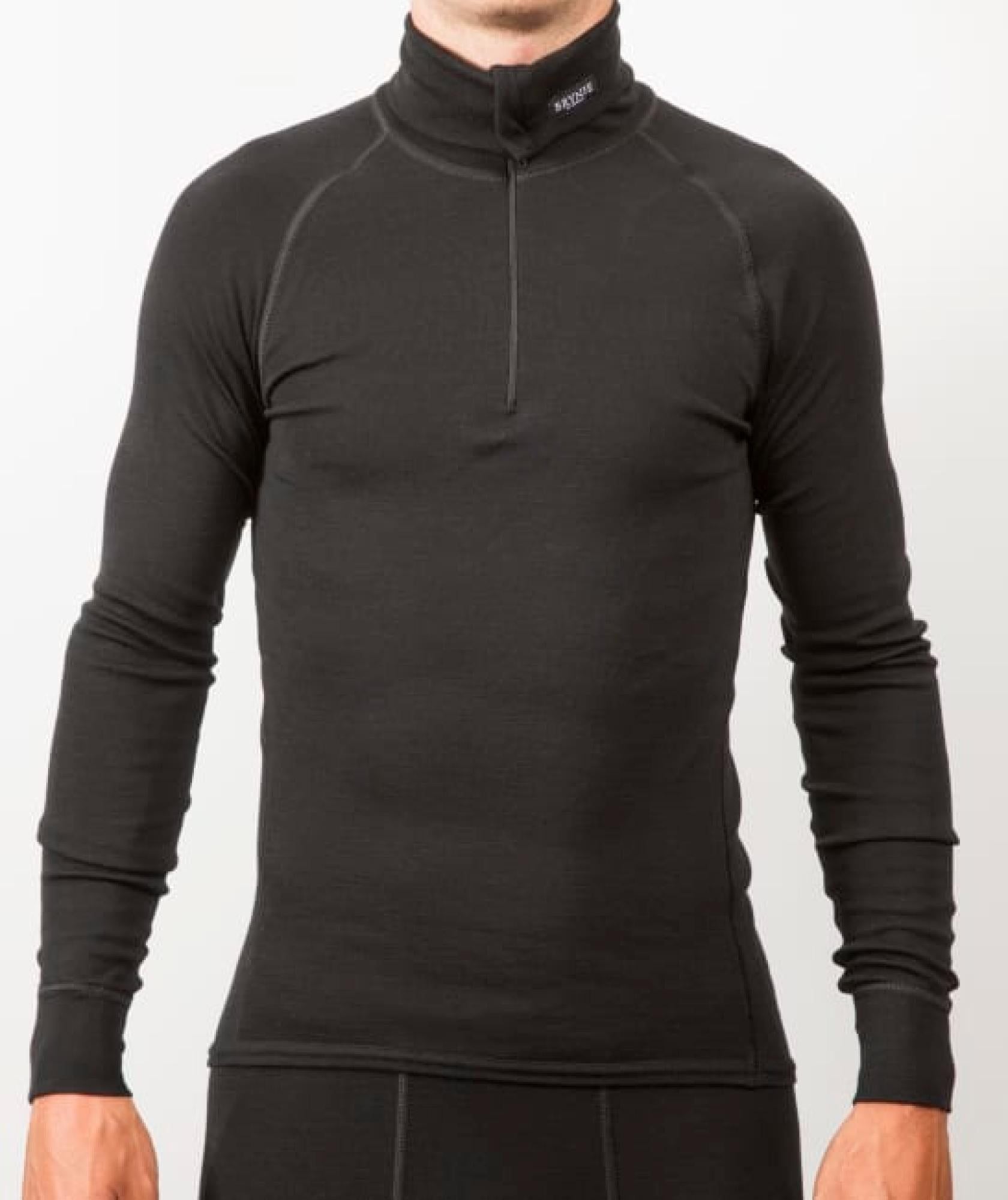 Classic Zip Polo Black