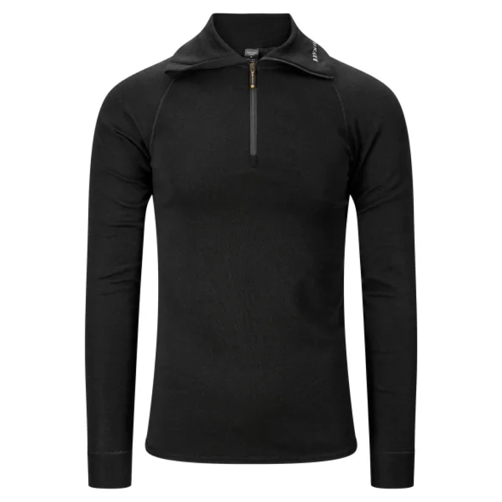 Classic Zip Polo Shirt Black