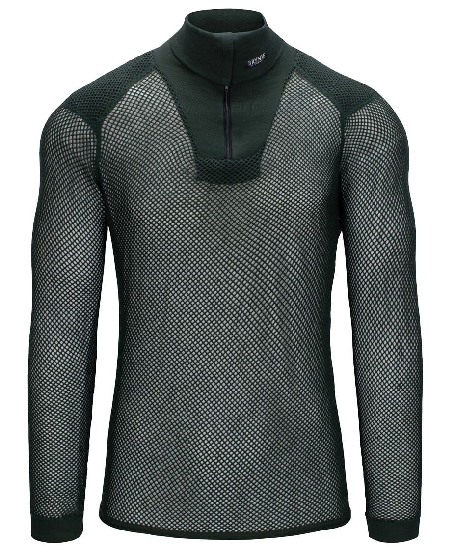 Super Thermo Zip Polo w/inlay Green