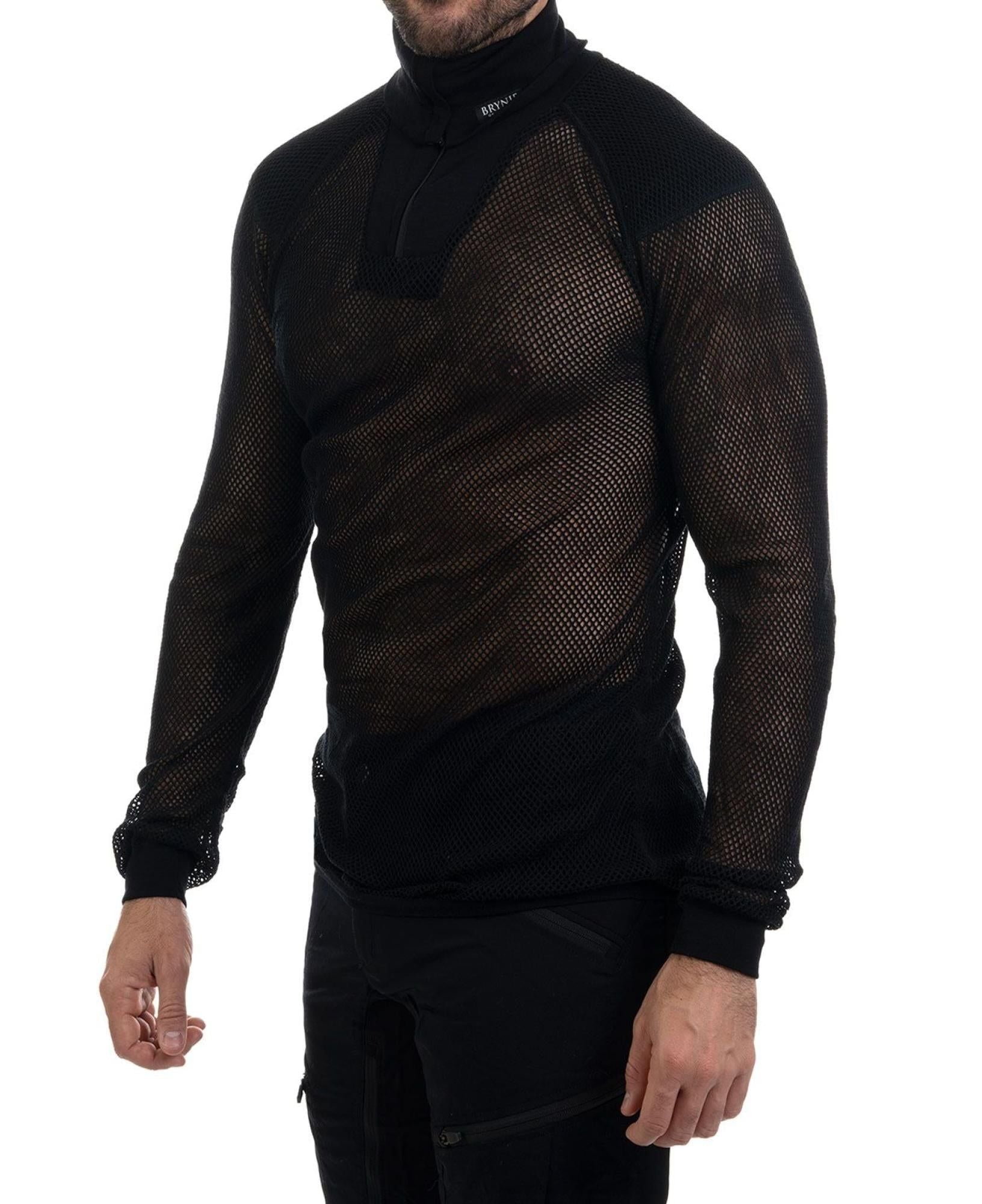Wool Thermo Zip Black