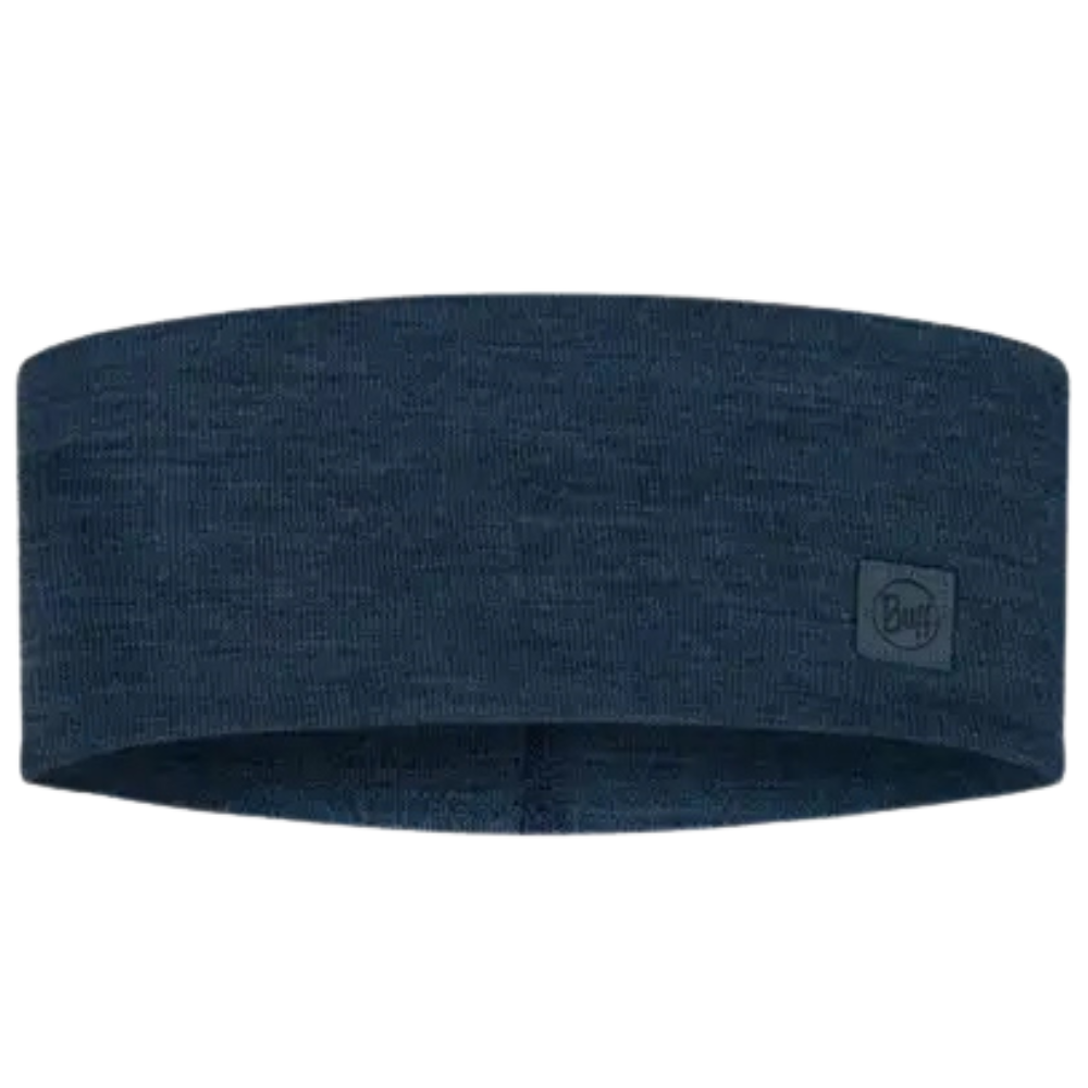 Headband Merino Wide Solid Night Blue