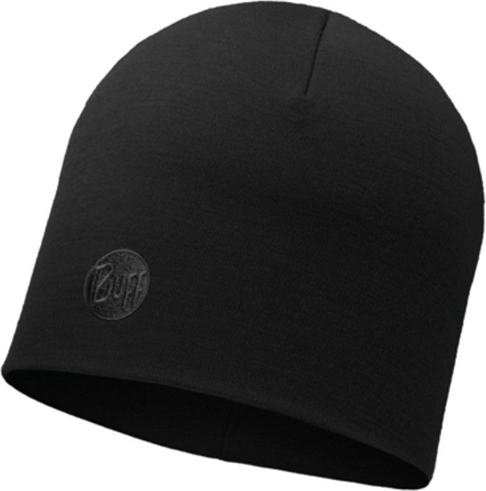 Heavyweight Merino Wool Hat Reg Solid Black