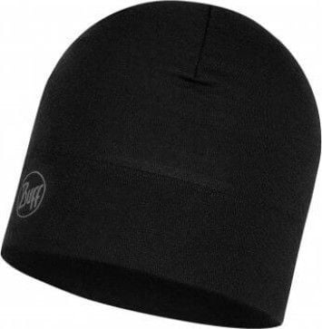 Midweight Merino Wool Hat Solid Black