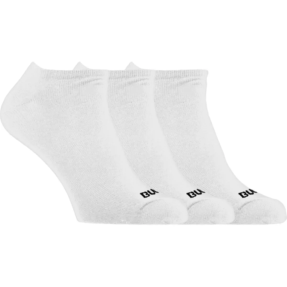 3Pk No Show Socks Whi