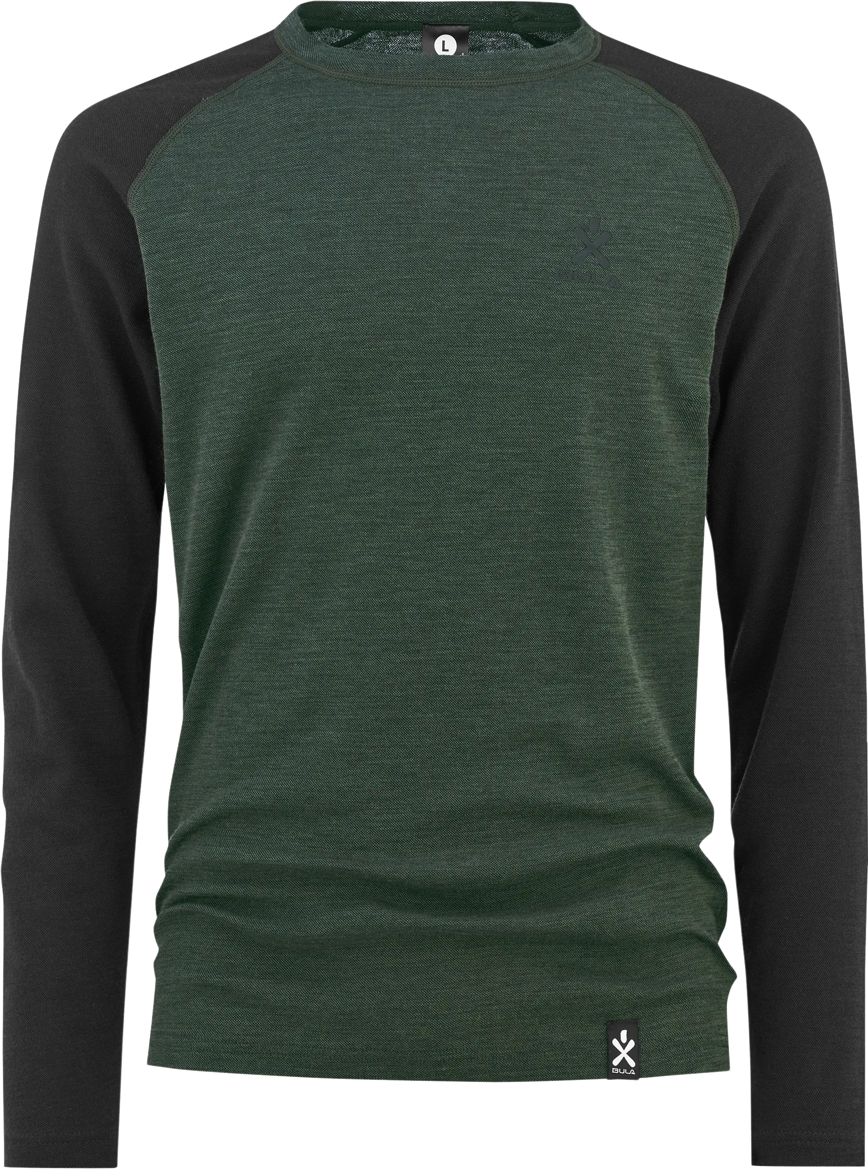 M's Norm Merino Wool Crew Black