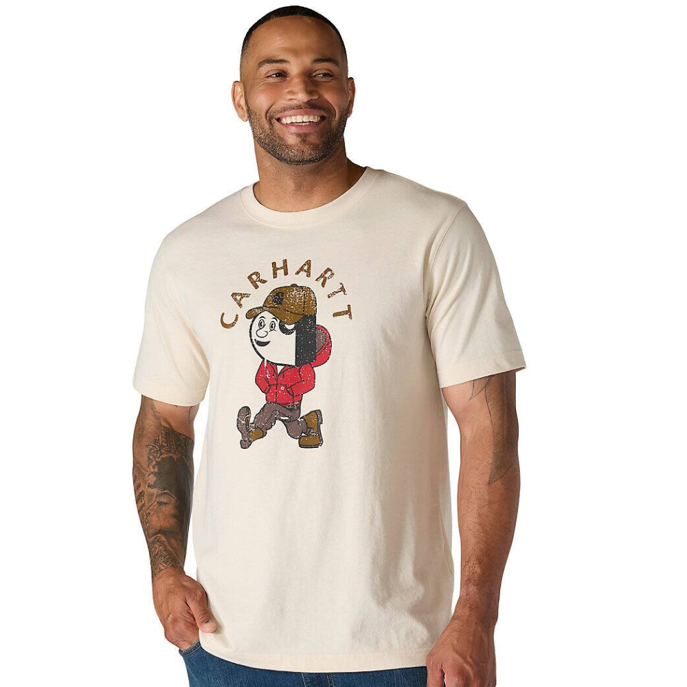 Active Jac Graphic T-Shirt Oat Milk