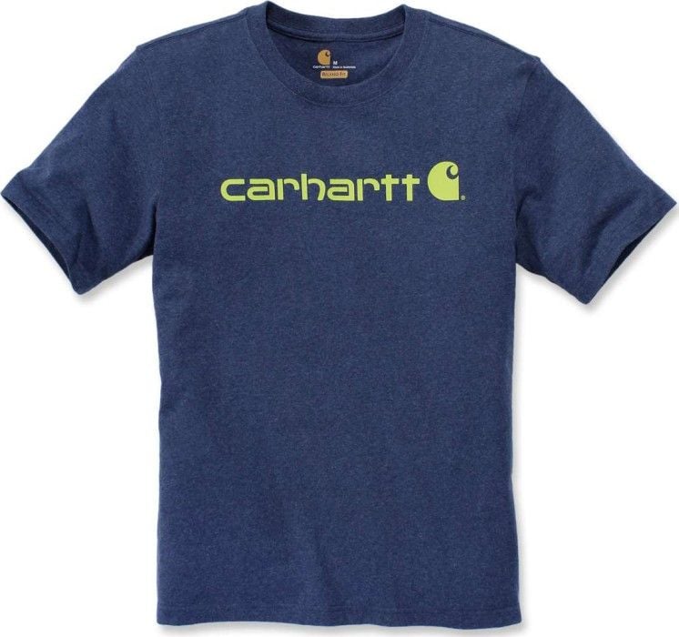 Carhartt M's Core Logo T-Shirt S/S Deep Blue Indigo