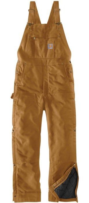 Carhartt M's Firm Duck Insulated Bib Overall Carhartt Brown
