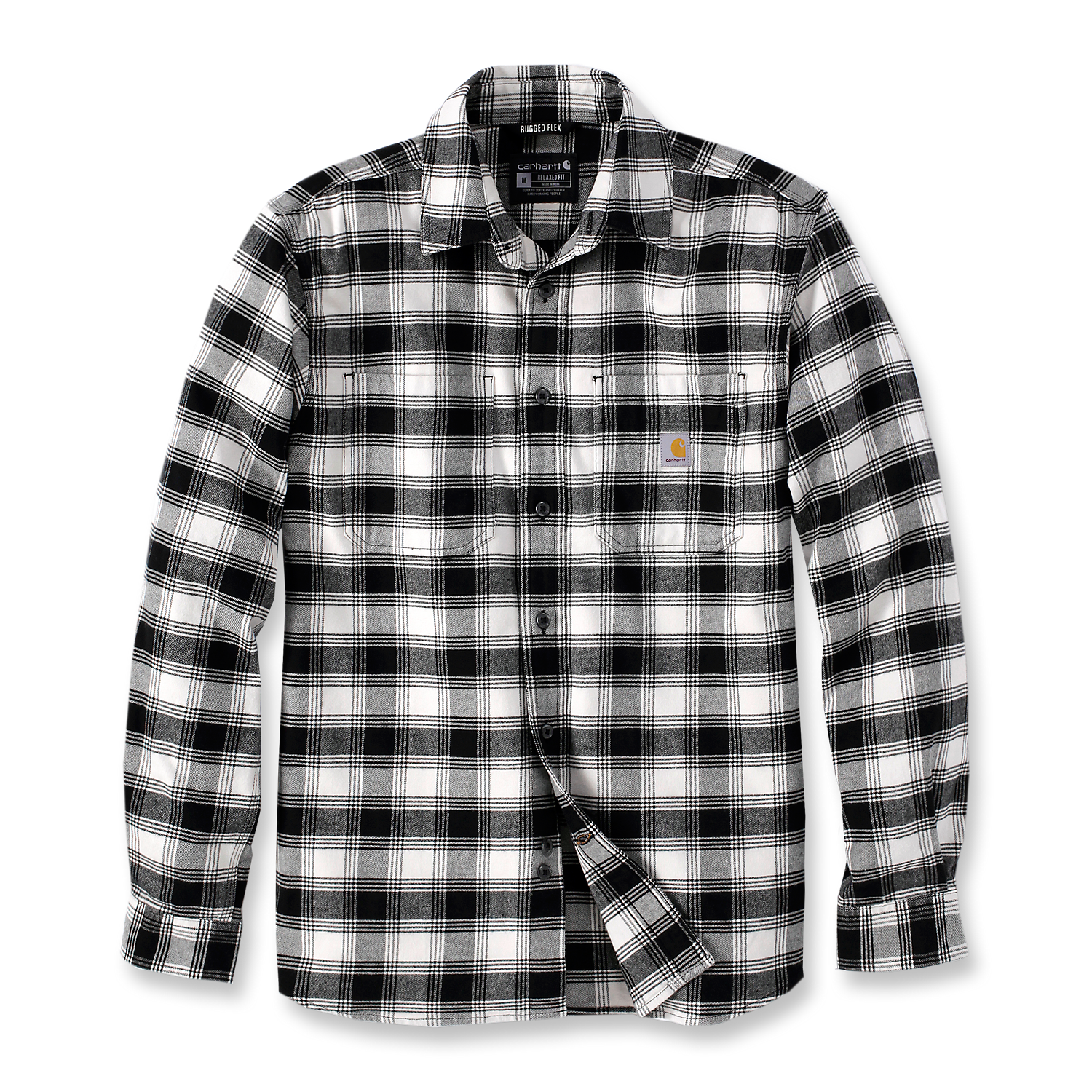 Carhartt M's Flannel L/S Plaid Shirt Malt