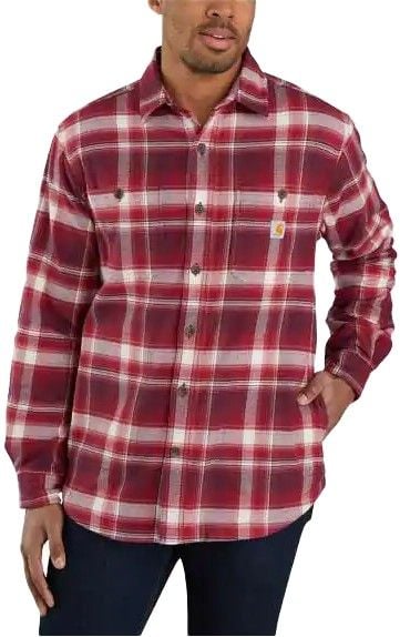 Carhartt M's Hamilton Fleece Lined Shirt Oxblood