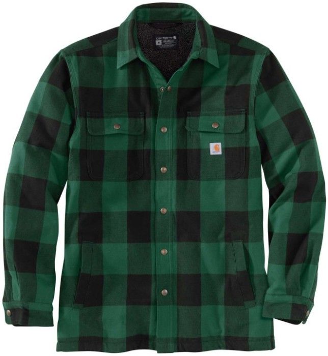 Carhartt M's Hubbard Sherpa Lined Shirt Jac North Woods