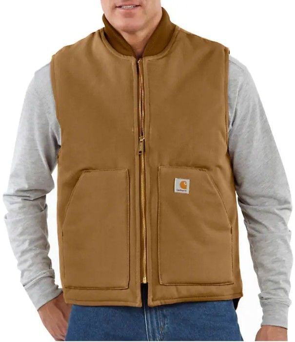 Carhartt M's Insulated Rib Collar Vest Carhartt® Brown