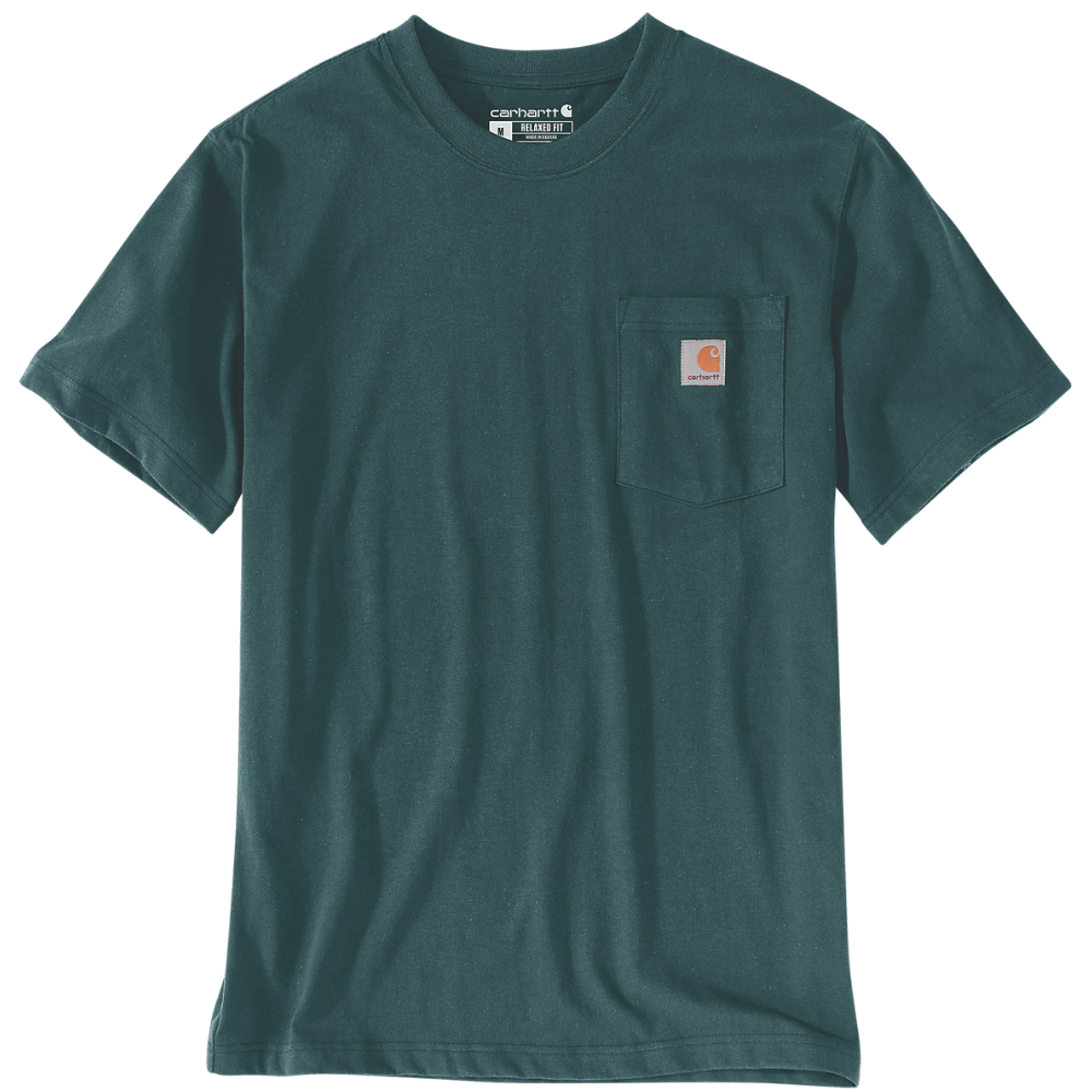 Carhartt M's K87 Pocket S/S T-Shirt Greenstone