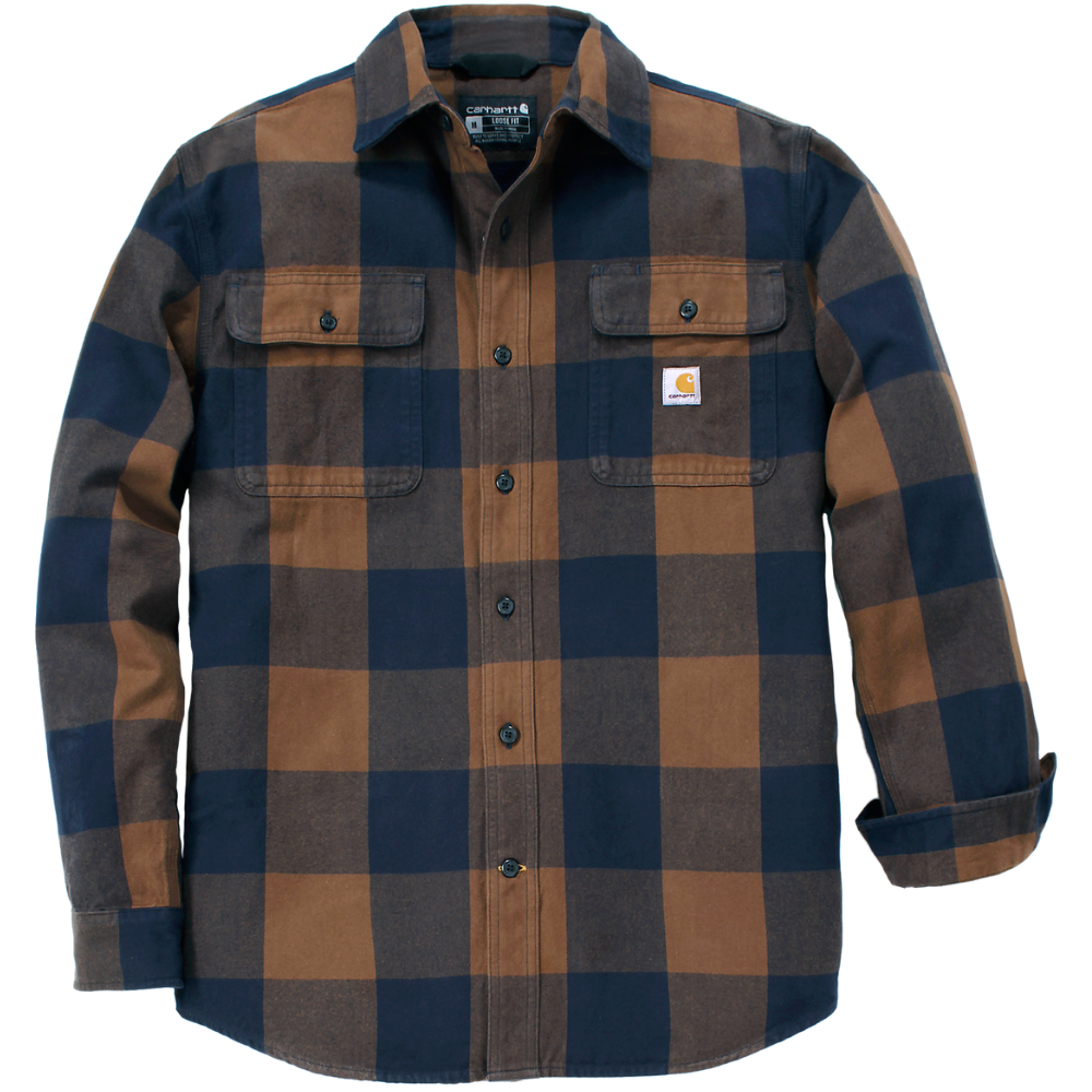 Carhartt M's Long-Sleeve Plaid Shirt Red Duck