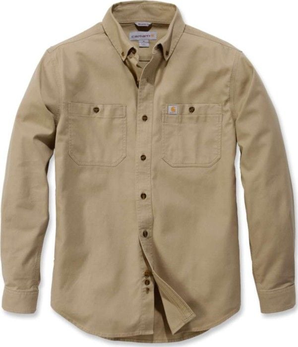 Carhartt M's LW Rigby Solid L/S Shirt Dark Khaki
