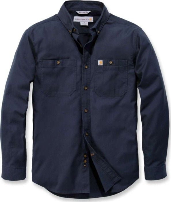 Carhartt M's LW Rigby Solid L/S Shirt Navy