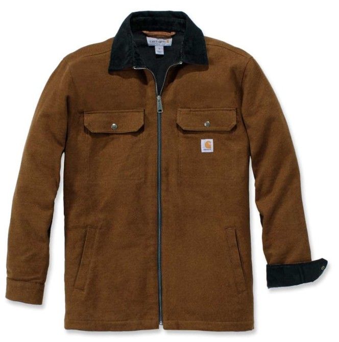 Carhartt M's Pawnee Zip Shirt Jac Oiled Walnut
