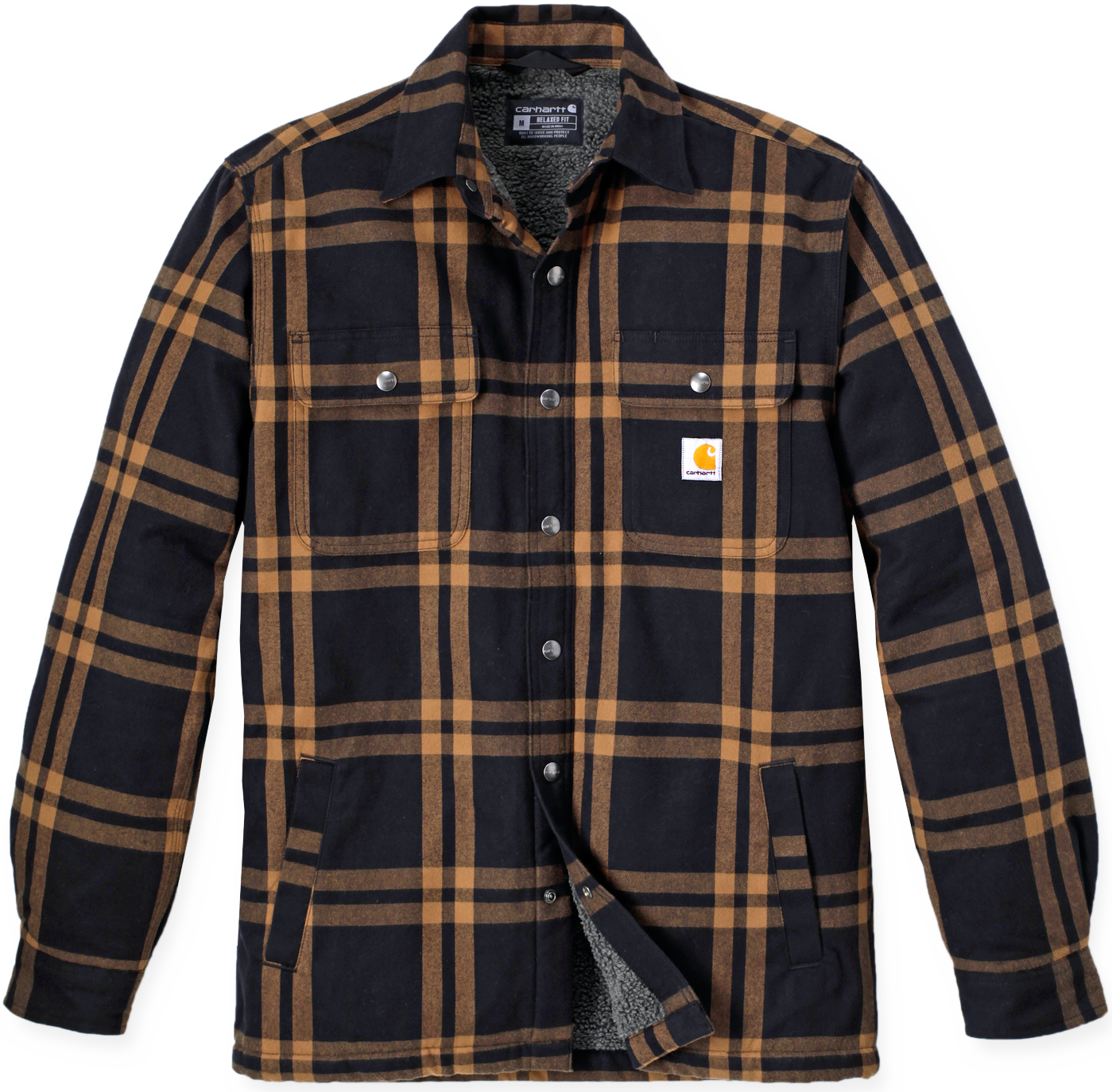 Carhartt M's Roane Hooded Shirt Jacket Black