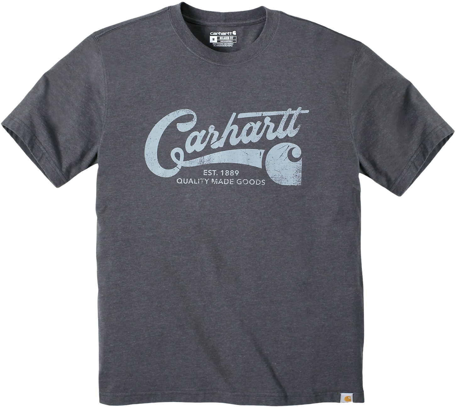 Carhartt M's S/S Script Graphic T-Shirt Carbon Heather