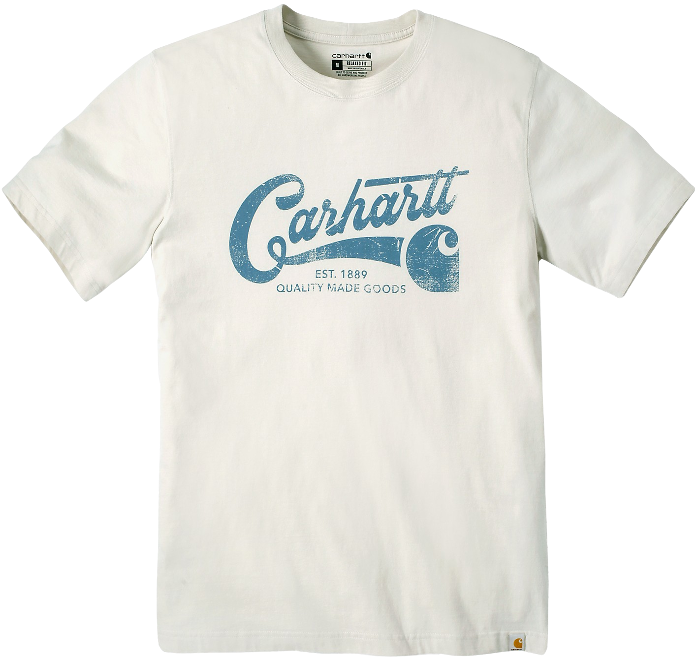 Carhartt M's S/S Script Graphic T-Shirt Oat Milk