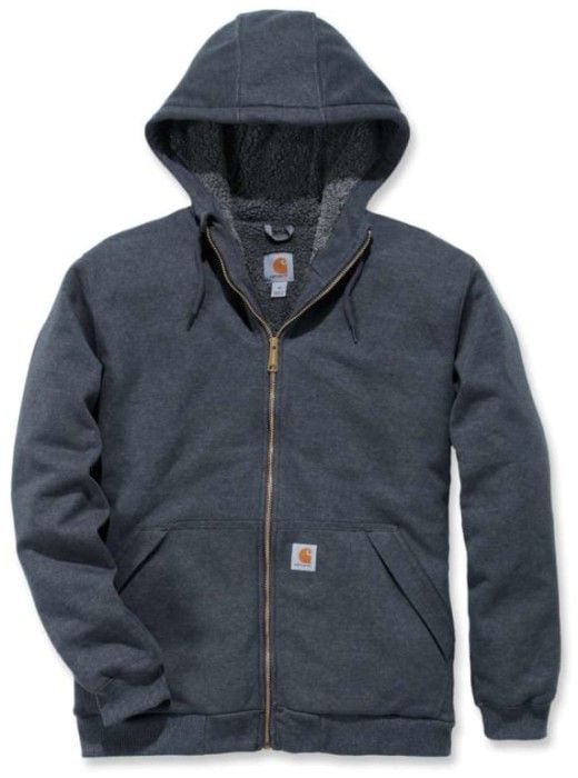 Carhartt M's Sherpa Lined Midweight Zip Carbon Heather