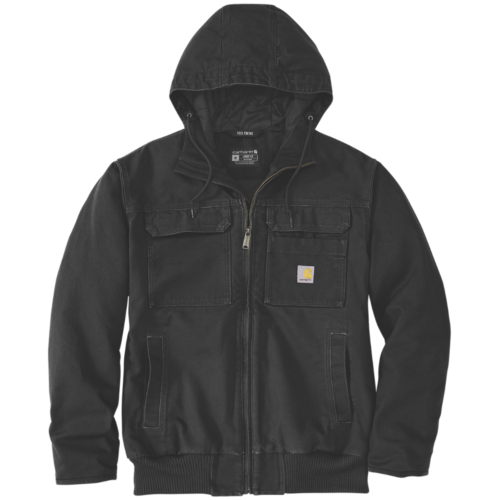 Carhartt M's Washed Duck Insulated Active Jacket Black