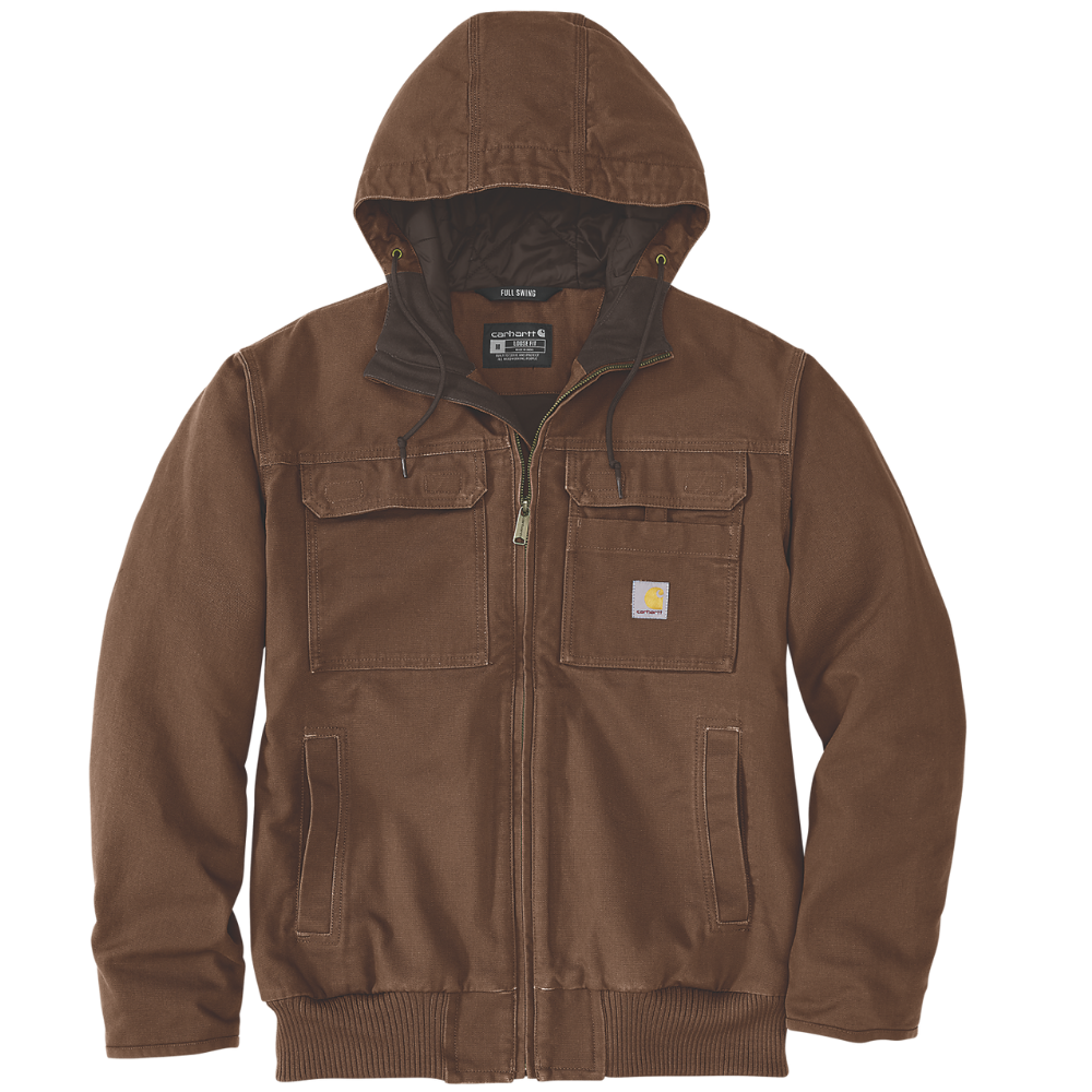 Carhartt M's Washed Duck Insulated Active Jacket Red Duck