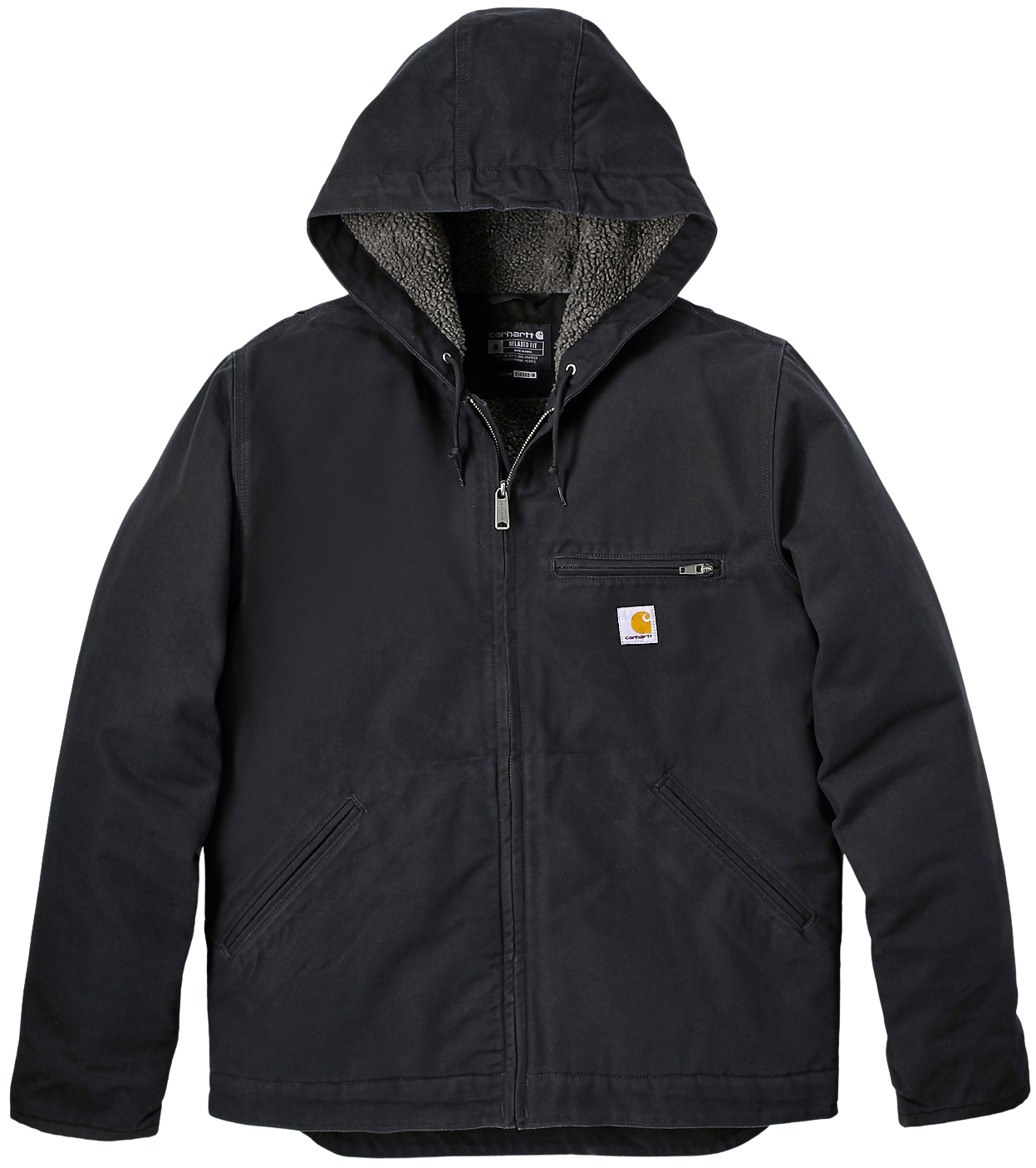Carhartt M's Washed Duck Sherpa Lined Jacket Black