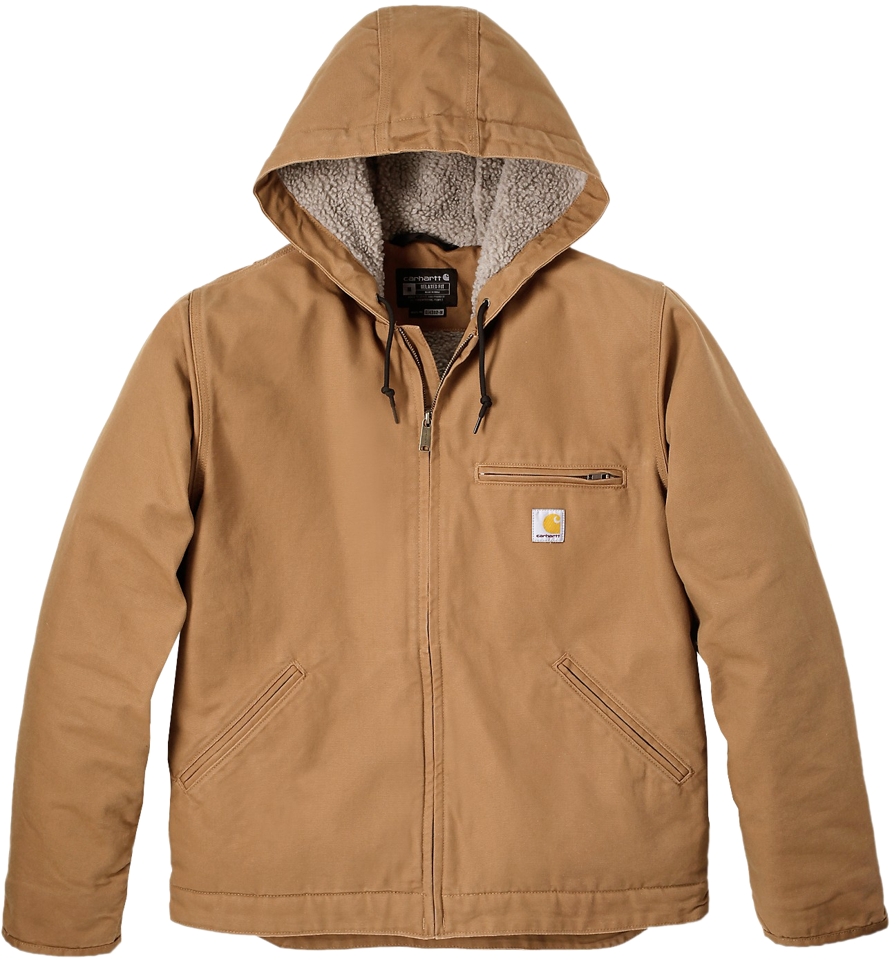 Carhartt M's Washed Duck Sherpa Lined Jacket Carhartt® Brown