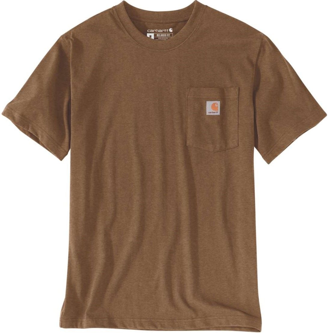 Carhartt M's Workwear Pocket S/S T-Shirt Oiled Walnut Heather