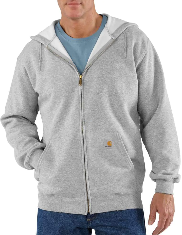 Carhartt M's Zip Hooded Sweatshirt Heather Grey