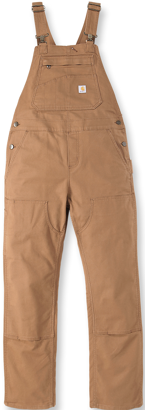 Carhartt W's Ashland Loose Fit Denim Bib Overal Carhartt® Brown