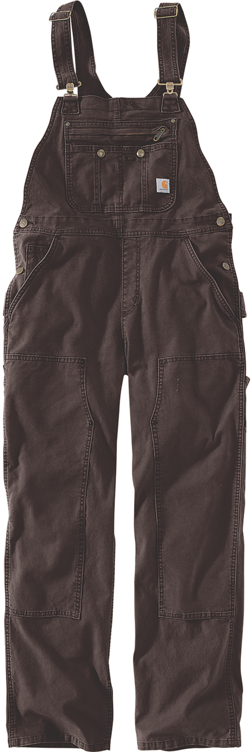 Carhartt W's Crawford Bib Overall Dark Brown