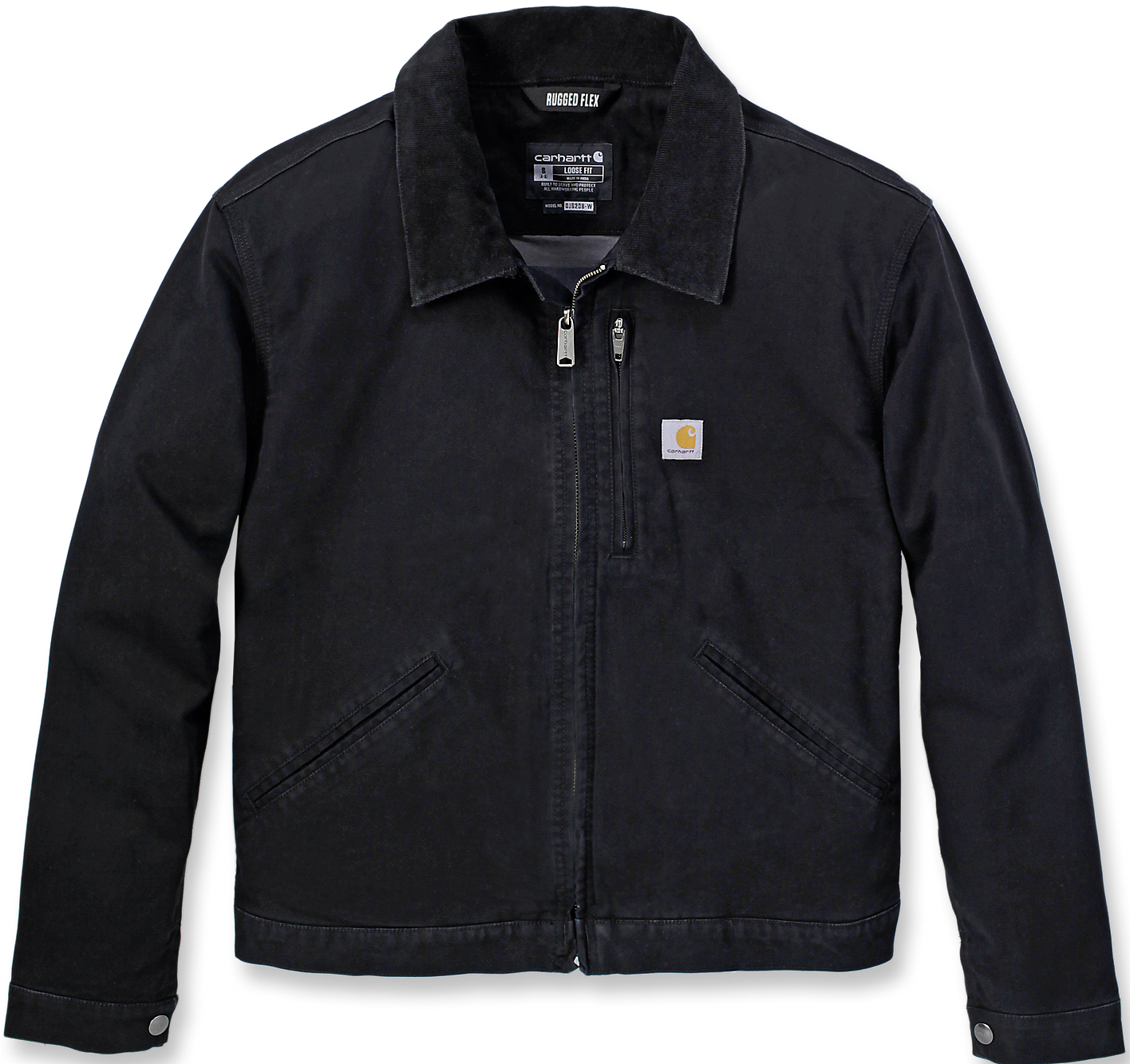 Carhartt W's Relaxed Fit Canvas Detroit Jacket Black