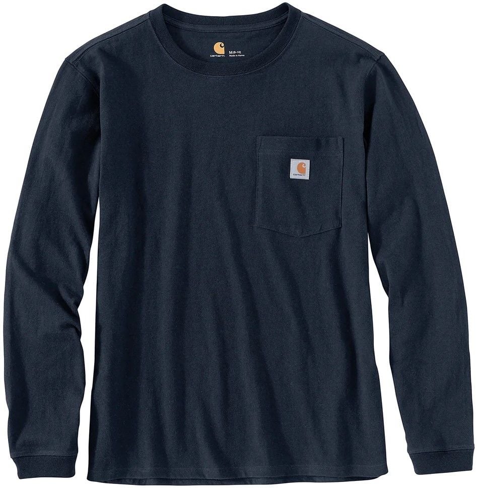 Carhartt W's Workwear Pocket L/S T-Shirt Navy