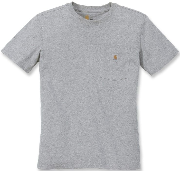 Carhartt W's Workwear Pocket S/S T-Shirt Heather Grey