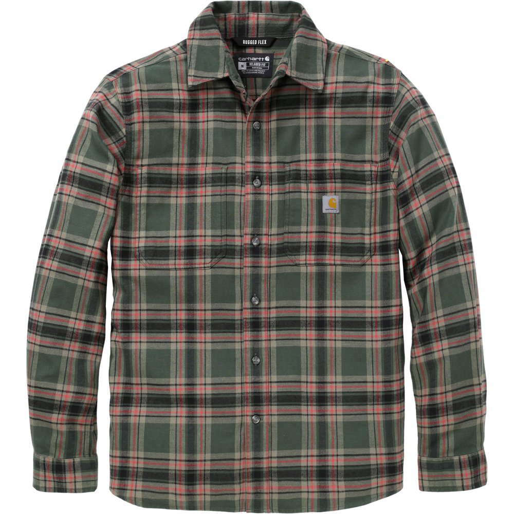 M's Hamilton Relaxed LS Plaid Shirt Forestry Green/Amber Terrain